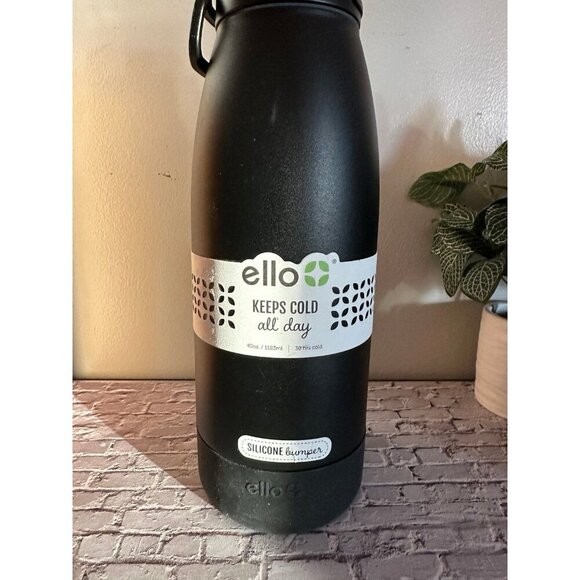 Ello 40 ozs Tumbler - Black - New. No handle - Picture 1 of 6